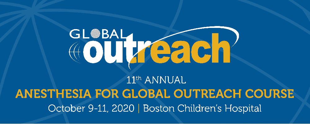 CANCELLED: 11th Annual Anesthesia for Global Outreach Course Banner